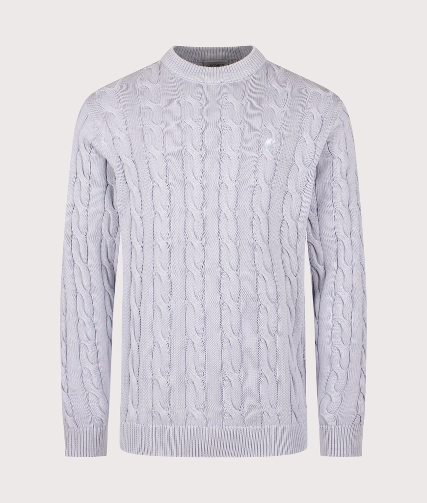 Carhartt WIP Mens Carter Cable Knit Jumper